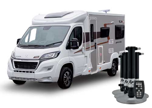 E&P Hydraulics Levelling systems for Motorhomes fitted